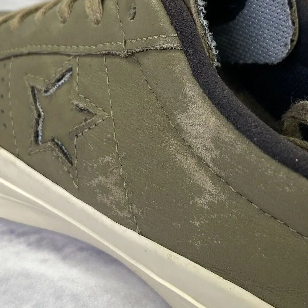 Converse One Star Pro CONS Leather Sneaker Size 9M 10.5W 153707C Jute/Parchment - Picture 10 of 11
